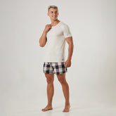 Micro Modal Cotton Crew Neck Tee - Soft Tan Heather Pack